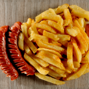 Pork Sausage and Fries