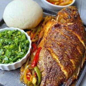 Fish with Nshima